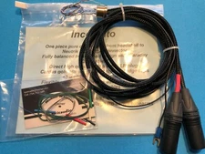Rega Incognito (Cardas) Neutrik XLR Plugs Rewire Kit For Rega/ J.A.Michell Moth 
