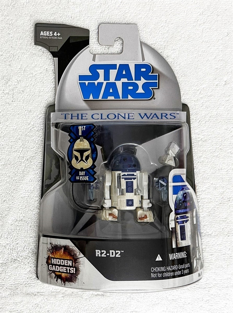 STAR WARS THE CLONE WARS R2-D2 HIDDEN GADGETS FIGURE 1ST DAY OF