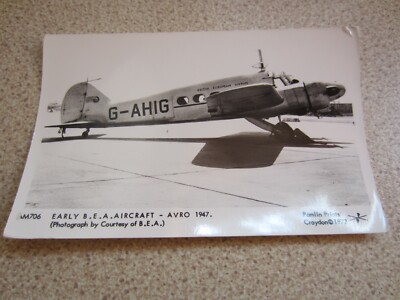 AM706 Early BEA Aircraft Avro G-AHIG 1947 Pamlin RPPC