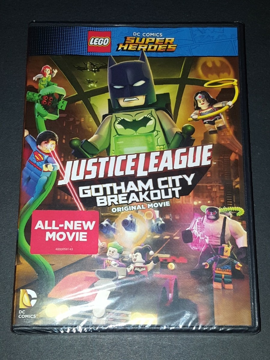 Lot of 4 Lego DC Super Heroes DVD's Animated Movies Justice League