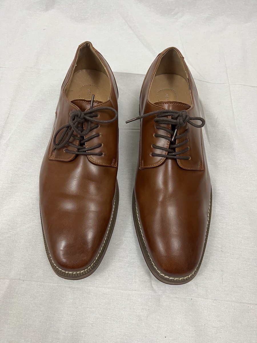 JOSEPH ABBOUD brown leather lace up pointed toe men’s dress shoes size 10 JOSEPH ABBOUD brown leather lace up pointed toe... | Depop main image 2