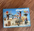 RETIRED Vintage Playmobil 3794 Pirate's Pig Roast on Spit Beer Mugs Celebration
