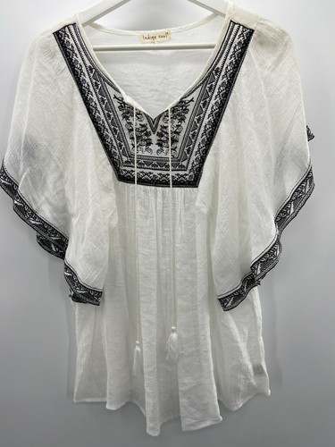 Small Tunic Top Boho Blouse Flowy 