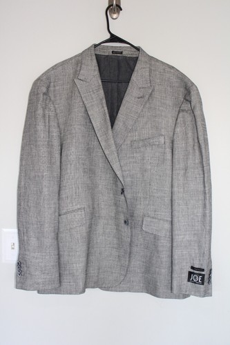 NEW GRAY JOSEPH ABBOUD SLIM FIT LINEN BLEND SPORT COAT sz 52R suit jacket NWT
