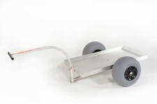 2-kołowy solidny aluminiowy wagon ciągnięty-OPONY Z PIASKU BALONOWEGO-Bez rdzy-Wyprodukowano w USA!