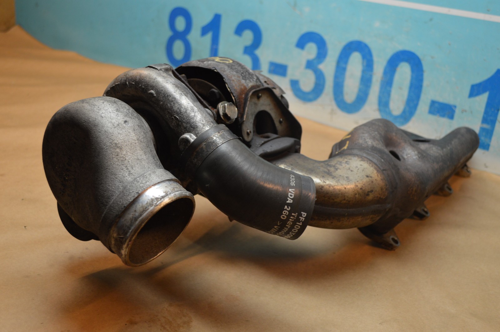 2006 BENTLEY ARNAGE RIGHT TURBO  EXHAUST MANIFOLD ASSEMBLY COMPLETE PF100646PF