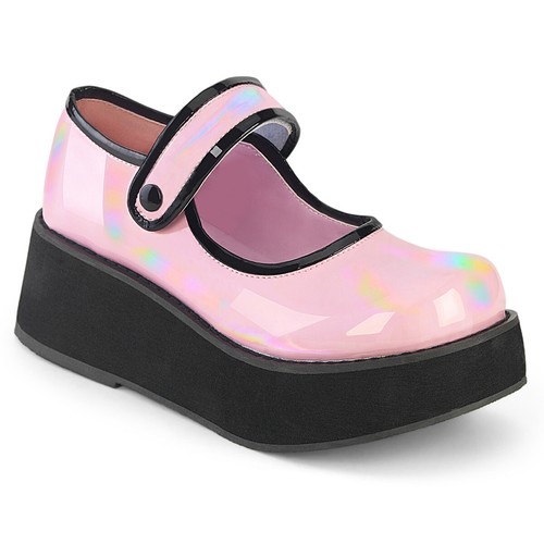 platform mary janes pink