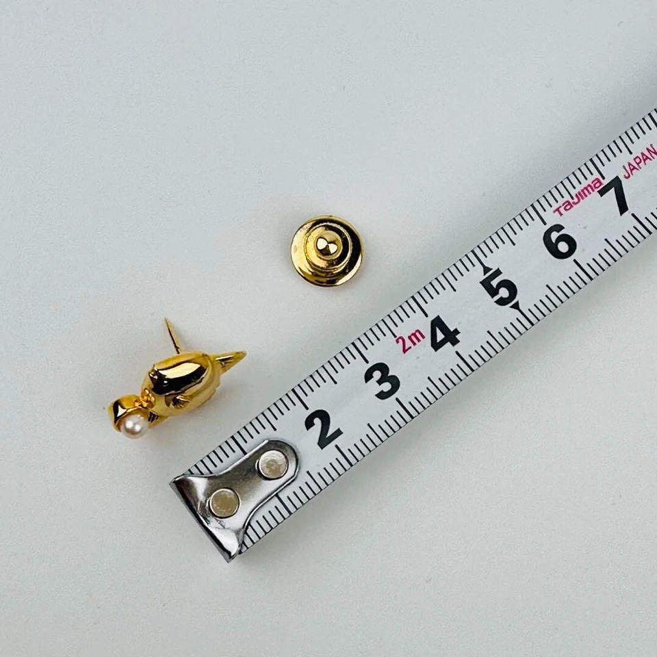 Mikimoto Fish-Shaped Brooch With Pearl Accessory Gold Sunfish From Japan - Image 4 of 4