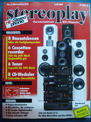STEREOPLAY 11/91,BRYSTON 7 B RX,SONY DTC 77 ES,FINE ARTS T 907,PIONEER F 93,F676