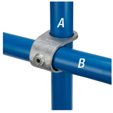 Kee Klamp 17-6 Clamp-on Crossover, 33.7mm OD, Galvanised Pipe Tube Scaffold Rail