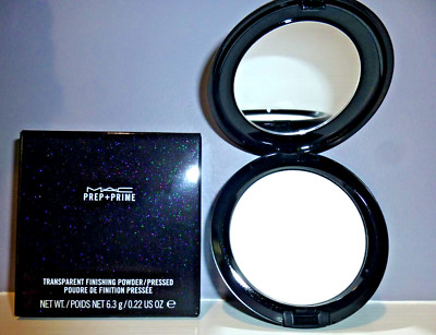 MAC Prep + Prime Transparent Finishing Powder PRESSED .22 oz / 6.3 g NIB RARE
