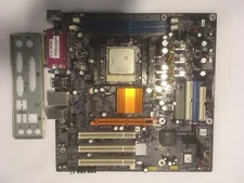 + ECS 760GX-M V1.1A Socket 754 Micro ATX Motherboard + AMD Sempron CPU W/ plate