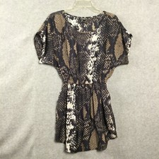 Express Dress Women’s XS Abstract Print Lightweight Elastic Waist Pullover Mini