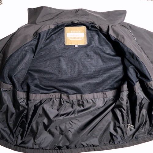 BOSTON OUTFITTERS mens jacket s M, charcoal dark gray, zipper front, windbreaker - Picture 6 of 12