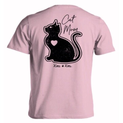 Kittie Kittie Cat Mom Short Sleeve T-Shirt NEW Fast Free Ship