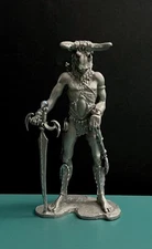 Rawcliffe Pewter Mythology Minotaur Bull Horns Warrior Figurine LOTR GOT RPG D&D