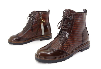 Marco Tozzi Stiefeletten Stiefel Boots Damenstiefel Schuhe Leder Braun Gr. 36