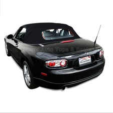 Miata Convertible Top For 06-14 In Black Cloth Heated Glass Window