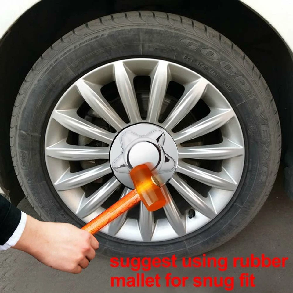 PARA FORD F150 F-150 CAMIONETA EXPEDICIÓN 1997-2004 CUBIERTA DE BUJE TAPA CENTRAL DE RUEDA CROMADA Foto 2 de 4