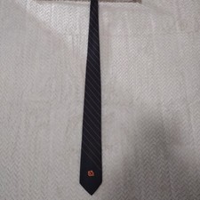 Ram Clemson University Men's Neck Tie Orange Stripes Polyester Vintage