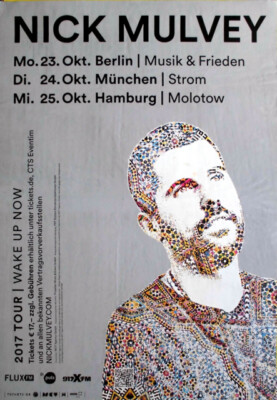 MULVEY, NICK - 2017 - Plakat - In Concert - Wake Up Now Tour - Poster