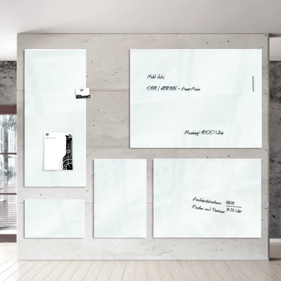 Glasboard Magnettafel Memoboard Whiteboard Glas Magnet Board | LISSABON - Bild 1 von 4