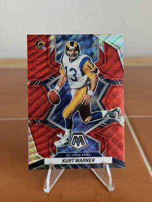 2022 Panini Mosaic Red Wave 8/9 Kurt Warner St Louis Rams #245