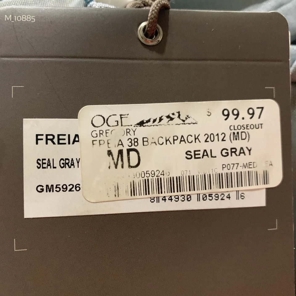 Mochila Gregory Freia 38 (MD) Active Trail Senderismo Sello Gris Cinético Nueva con Etiquetas Foto 4 de 4