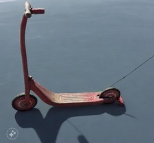 Rare Antique 50's WEE Wheelers BY UNITED SPECIALTIES COMPANY Steel Scooter