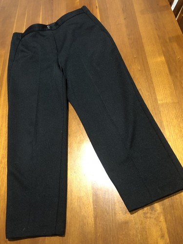 Black Straight Leg Long Pants Size 16 