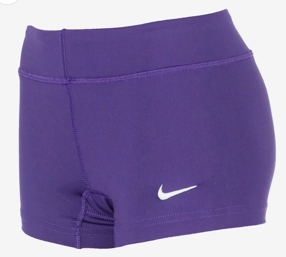 Nike Women’s Stay Cool Dri Fit Performance 2” Game Shorts Purple Volleyball  NWT