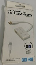3 in 1 Card Reader For Ipad4 / Mini iPAd