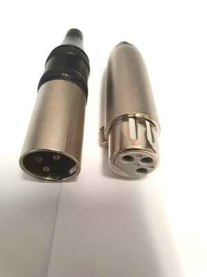 XLR Adapter; Cinch Buchse zu XLR Buchse