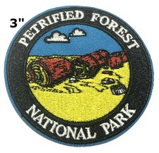 Petrified Forest National Park Patch Iron-On Embroidered Applique Nature Badge