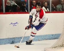 GUY LAPOINTE (1) Montreal Canadiens Autographed 16x20 Photo with HOF 93 insc