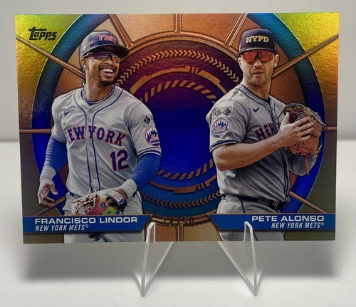 Francisco Lindor / Pete Alonso #DD-5 2025 Topps Dynamic Duo card