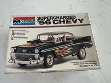 Monogram Supercharged ‘56 Chevy Model Kit #2255 1/24 Scale. Pre-owned