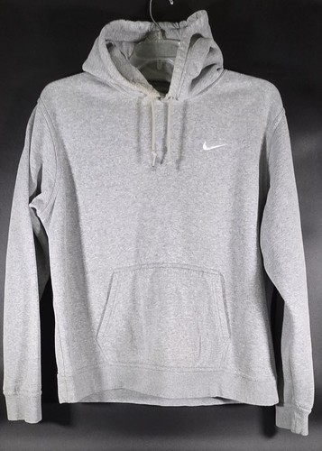 Nike Maglione Uomo XL Grigio Swoosh Pullover Felpa con Cappuccio