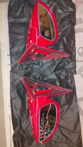 Driver & Passenger Side Red Power Heater Mirror for Hyundai Accent 2002-2006 