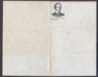 PATRIOTIC LETTER 1861 ON ROSENCRANS BRAVE IN THE FIELD LETTERHEAD