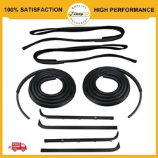 Door Window Run Channel Sweep Felt Front Seal Kit For 1980-1986 Ford F100 F150