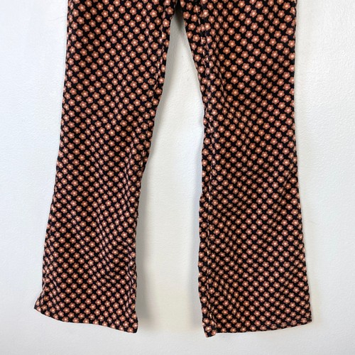 Pantaloni H&M ragazza svasati velluto a coste floreale groovy morbido velluto a coste elasticizzato jeans 10 - Foto 4 di 9