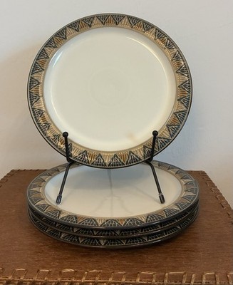 Denby Boston Spa 4pc Salad Plates 9  England Stoneware Discontinued Replacement