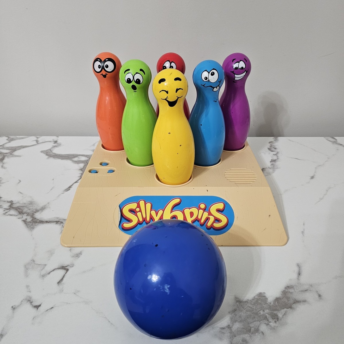 Silly 6 Pins Talking Bowling Game Milton Bradley 2001 - EX Cond