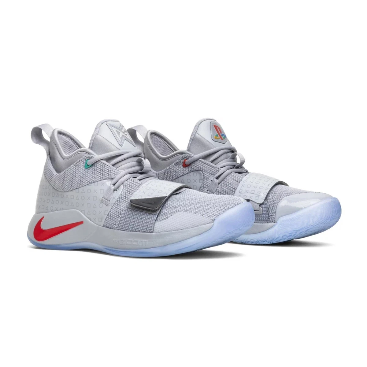 NIKE PG 2.5 PLAYSTATION MENS ATHLETIC SHOES BASKETBALL GRAY 1 LIGHT WORKS SZ 14 Nike Playstation Wolf Grey Paul George PG 2.5 Basketball  main image 2