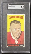 1964-65 Topps Hockey #61 Red Berenson Montreal Canadiens - SGC 5 EX