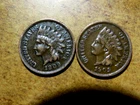 Bulk Lot Two (2) Nice VERY FINE 1909 Last Year of Issue Indian Head Pennys C10