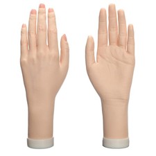 Practice Hand for Acrylic Nails Realistic Mannequin Hand for Nails Practice S...