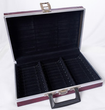 Savoy 30 Cassette Tape Storage Briefcase Style Vintage Brown Faux Leather