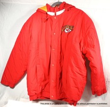 Vintage MENS NFL KANSAS CITY CHIEFS STARTER JACKET SZ XL Football Parka Coat